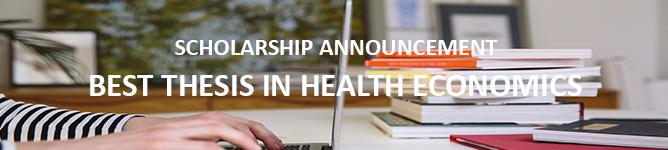 SCHOLARSHIP ANNOUNCEMENT BEST THESIS IN HEALTH ECONOMICS The Swedish Institute for Health Economics and the Bengt Jönsson Foundation for Health Economics Research are pleased to announce a scholarship of 50,000 SEK awarded to the best bachelor’s or master’s thesis in health economics and related topics for the academic year 2022/2023. 