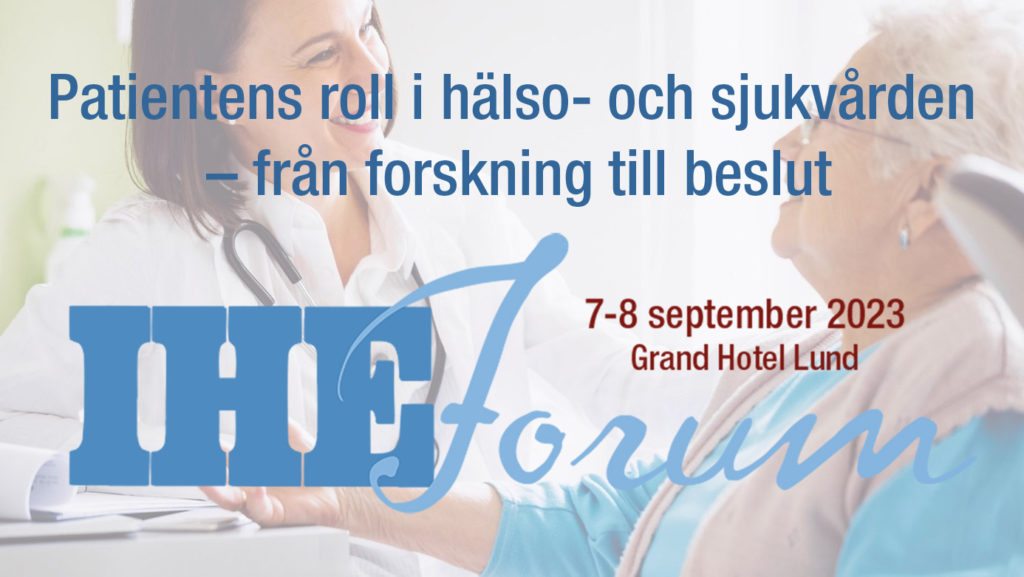 IHE Forum 2023 7-8 september Gran Hotel Lund