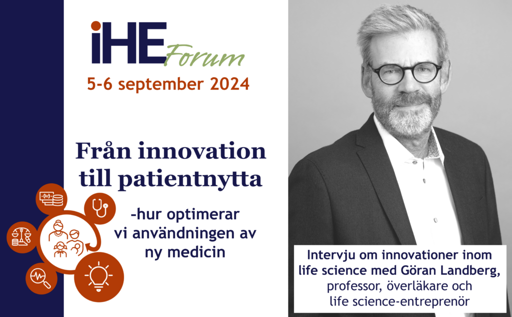 IHE Forum 2024, Göran Landbergs tankar kring innovationer, foto friköpt