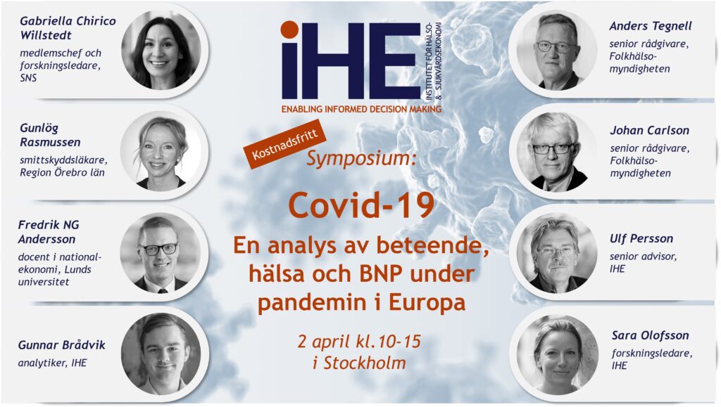 IHE covid-19 kostnadsfritt symposium 2 april 2025 i Stockholm