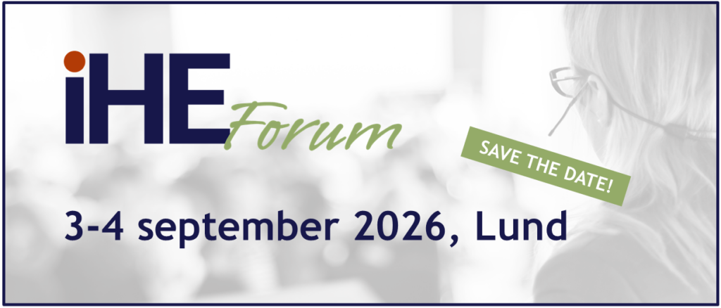 IHE Forum 2026 Save the date_3-4 september 2026